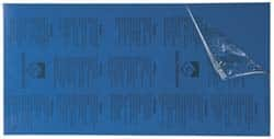 Gravotech - 24 Inch Long x 12 Inch High, Plastic Engraving Stock - Blue and White - Americas Industrial Supply