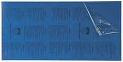 Gravotech - 24 Inch Long x 12 Inch High, Plastic Engraving Stock - Blue and White - Americas Industrial Supply