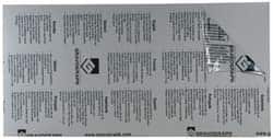 Gravotech - 24 Inch Long x 12 Inch High, Plastic Engraving Stock - Gray and White - Americas Industrial Supply