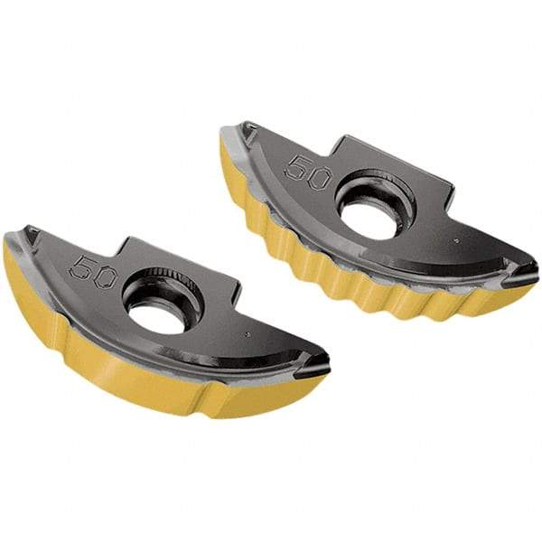 Iscar - H600 WXCU05T312 Grade IC882 Carbide Milling Insert - TiAlN/TiN Finish - Americas Industrial Supply