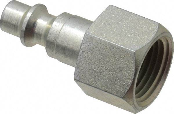 CEJN - 3/8 Female NPT Industrial Pneumatic Hose Connector - Steel Zinc Plated, 1/4" Body Diam - Americas Industrial Supply