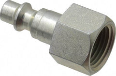 CEJN - 3/8 Female NPT Industrial Pneumatic Hose Connector - Steel Zinc Plated, 1/4" Body Diam - Americas Industrial Supply