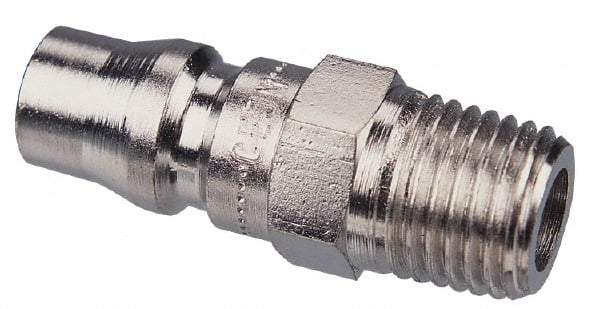 CEJN - 3/8 Male NPT Asian Pneumatic Hose Connector - Steel Zinc-Plated, 1/4" Body Diam - Americas Industrial Supply