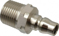 CEJN - 1/2 Male NPT Asian Pneumatic Hose Connector - Steel Zinc-Plated, 1/4" Body Diam - Americas Industrial Supply