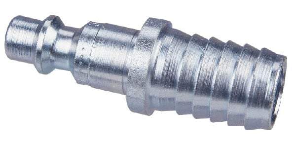 CEJN - Hose Barb Asian Pneumatic Hose Connector - Steel Zinc-Plated, 1/4" Body Diam, 1/2" Hose ID - Americas Industrial Supply