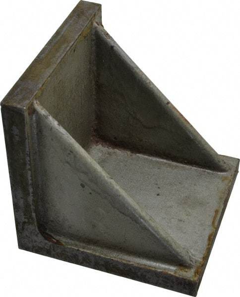 Interstate - 4" Wide x 4" Deep x 4" High Cast Iron Precision-Ground Angle Plate - Standard Plate, Flat Surface, Double Web, Single Plate - Americas Industrial Supply