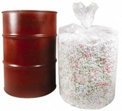 Made in USA - 55 Gal, 8 mil, LDPE Drum Liner - 38" Diam, 56" High, Flexible Liner - Americas Industrial Supply