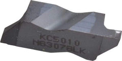 Kennametal - 3078NG K Grade KC5010, 1.98mm Cutting Width Carbide Grooving Insert - 2.39mm Max Depth of Cut, Left Hand, 0.19mm Corner Radius, TiAlN Finish - Americas Industrial Supply