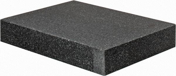 Value Collection - 12" Long x 9" Wide x 2" Thick, Granite Inspection Surface Plate - B Toolroom Grade, 0.0001" Unilateral Tolerance - Americas Industrial Supply