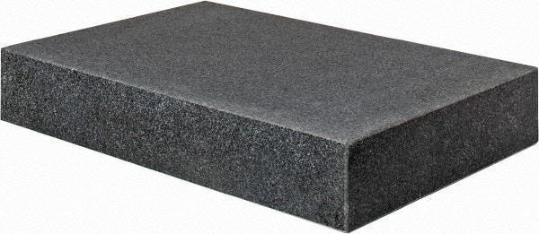 Value Collection - 18" Long x 12" Wide x 3" Thick, Granite Inspection Surface Plate - B Toolroom Grade, 0.0001" Unilateral Tolerance - Americas Industrial Supply