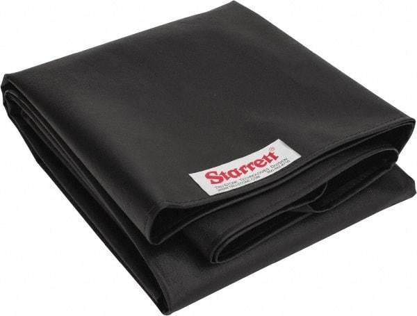 Starrett - 72 Inch Long x 48 Inch Wide Vinyl Inspection Surface Plate Cover - Black - Americas Industrial Supply