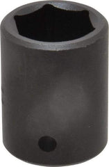 Blackhawk by Proto - 1/2" Drive 7/8" Standard Impact Socket - 6 Points, 1-5/8" OAL - Americas Industrial Supply