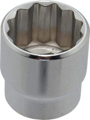 Blackhawk by Proto - 13/16", 3/8" Drive, Standard Hand Socket - 12 Points, 1-7/32" OAL, Chrome Finish - Americas Industrial Supply