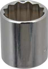 Blackhawk by Proto - 3/8" Drive, Standard Hand Socket - 12 Points, 1-7/64" OAL, Chrome Finish - Americas Industrial Supply