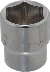 Blackhawk by Proto - 5/8", 3/8" Drive, Standard Hand Socket - 6 Points, 1" OAL, Chrome Finish - Americas Industrial Supply