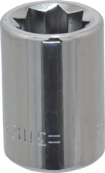 Blackhawk by Proto - 3/8", 3/8" Drive, Standard Hand Socket - 8 Points, 1" OAL, Chrome Finish - Americas Industrial Supply