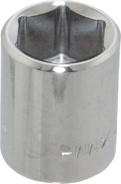 Blackhawk by Proto - 3/8" Drive, Standard Hand Socket - 6 Points, 1" OAL, Chrome Finish - Americas Industrial Supply