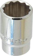 Blackhawk by Proto - 3/4", 1/2" Drive, Standard Hand Socket - 12 Points, 1-1/2" OAL, Chrome Finish - Americas Industrial Supply