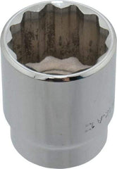 Blackhawk by Proto - 1", 1/2" Drive, Standard Hand Socket - 12 Points, 1-37/64" OAL, Chrome Finish - Americas Industrial Supply