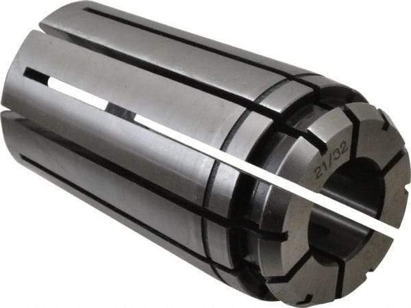 Centaur - TG/PG 100 21/32" Standard Single Angle Collet - 0.0005" TIR, 2.38" OAL, 1.38" Overall Diam - Exact Industrial Supply