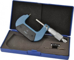 Value Collection - 1 to 2 Inch Measurement Range, 0.0001 Inch Graduation, Barrel Anvil, Ratchet Stop Thimble, Mechanical Tube Micrometer - Accurate Up to 0.001 Inch, Accurate Up to 0.001 Inch, Enamel Finish, Carbide - Americas Industrial Supply