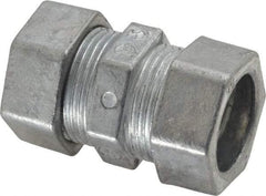 Thomas & Betts - 1/2" Trade, Die Cast Zinc Compression EMT Conduit Coupling - Noninsulated - Americas Industrial Supply