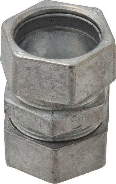 Thomas & Betts - 3/4" Trade, Die Cast Zinc Compression EMT Conduit Coupling - Noninsulated - Americas Industrial Supply