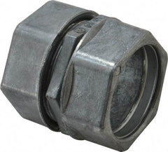 Thomas & Betts - 1-1/2" Trade, Die Cast Zinc Compression EMT Conduit Coupling - Noninsulated - Americas Industrial Supply