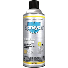 Sprayon - 11 oz Aerosol Extreme Pressure Moly Chain & Cable Lubricant - Light Amber, -20 to 300°F, Food Grade - Americas Industrial Supply