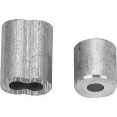 Campbell - Wire Rope Hardware & Accessories Type: Cable Ferrule For Rope Diameter: 1/8 (Inch) - Americas Industrial Supply