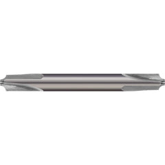 Micro 100 - 3/8" Radius, 1" Diam, 3 Flute Solid Carbide Corner Rounding End Mill - Exact Industrial Supply
