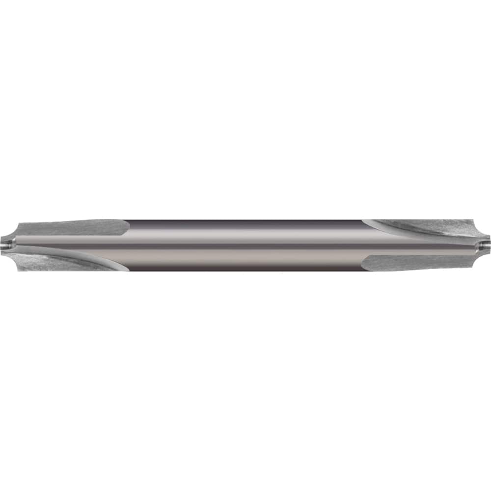Micro 100 - Corner Rounding End Mills; Material: Solid Carbide ; Single or Double End: Double ; Radius (Decimal Inch): 0.0600 ; Mill Diameter (Inch): 3/16 ; Mill Diameter (Decimal Inch): 0.1875 ; Number of Flutes: 3 - Exact Industrial Supply