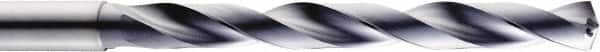 SGS - 5.4mm, 140° Point, Spiral Flute, Solid Carbide Taper Length Drill Bit - AlTiN Finish, 57mm Flute Length, 95mm OAL, Series 140 - Americas Industrial Supply