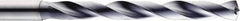 SGS - 4.9mm, 140° Point, Spiral Flute, Solid Carbide Taper Length Drill Bit - AlTiN Finish, 57mm Flute Length, 95mm OAL, Series 140 - Americas Industrial Supply
