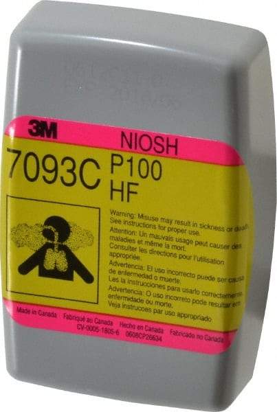 3M - Olive and Magenta P100 Filter - Series 7000, Protects Against Hydrogen Fluoride - Americas Industrial Supply