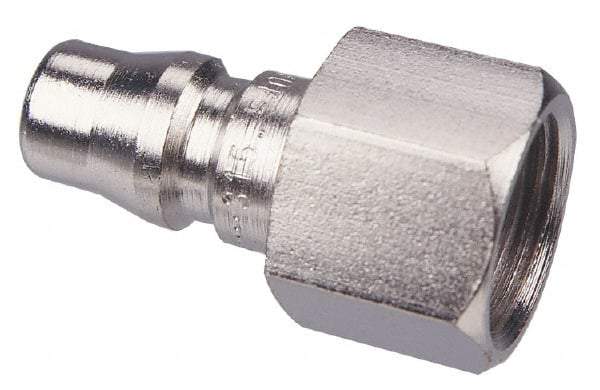 CEJN - 3/8 Female NPT Asian Pneumatic Hose Connector - Steel Zinc-Plated, 1/4" Body Diam - Americas Industrial Supply