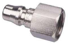 CEJN - 3/8 Female NPT Asian Pneumatic Hose Connector - Steel Zinc-Plated, 1/4" Body Diam - Americas Industrial Supply