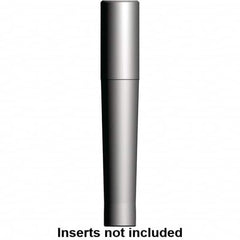 Kennametal - 3/4" Straight Shank Milling Tip Insert Holder & Shank - 4-3/4" Projection, 0.79" Neck Diam, M10 Neck Thread, 0.709" Nose Diam, 6.693" OAL, Tungsten Alloy M-18 Tool Holder - Americas Industrial Supply