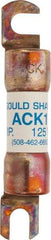 Ferraz Shawmut - 1 Amp Time Delay Round Forklift & Truck Fuse - 125VAC, 125VDC, 3.07" Long x 0.5" Wide, Bussman ACK1, Ferraz Shawmut ACK1 - Americas Industrial Supply