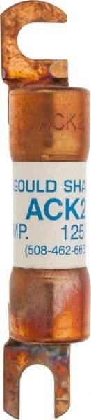 Ferraz Shawmut - 2 Amp Time Delay Round Forklift & Truck Fuse - 125VAC, 125VDC, 3.07" Long x 0.5" Wide, Bussman ACK2, Ferraz Shawmut ACK2 - Americas Industrial Supply