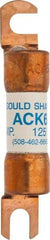 Ferraz Shawmut - 6 Amp Time Delay Round Forklift & Truck Fuse - 125VAC, 125VDC, 3.07" Long x 0.5" Wide, Bussman ACK6, Ferraz Shawmut ACK6 - Americas Industrial Supply