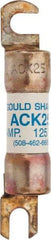 Ferraz Shawmut - 25 Amp Time Delay Round Forklift & Truck Fuse - 125VAC, 125VDC, 3.07" Long x 0.5" Wide, Bussman ACK25, Ferraz Shawmut ACK25 - Americas Industrial Supply