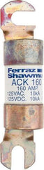 Ferraz Shawmut - 160 Amp Time Delay Round Forklift & Truck Fuse - 125VAC, 125VDC, 4.72" Long x 1" Wide, Bussman ACK160, Ferraz Shawmut ACK160 - Americas Industrial Supply