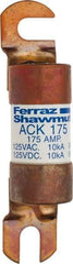 Ferraz Shawmut - 175 Amp Time Delay Round Forklift & Truck Fuse - 125VAC, 125VDC, 4.72" Long x 1" Wide, Bussman ACK175, Ferraz Shawmut ACK175 - Americas Industrial Supply