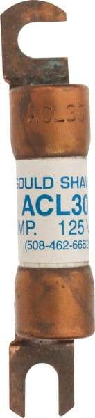 Ferraz Shawmut - 30 Amp General Purpose Round Forklift & Truck Fuse - 125VAC, 125VDC, 3.07" Long x 0.5" Wide, Bussman ACL30, Ferraz Shawmut ACL30 - Americas Industrial Supply