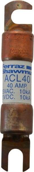 Ferraz Shawmut - 40 Amp General Purpose Round Forklift & Truck Fuse - 125VAC, 125VDC, 3.07" Long x 0.5" Wide, Bussman ACL40, Ferraz Shawmut ACL40 - Americas Industrial Supply