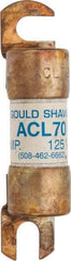 Ferraz Shawmut - 70 Amp General Purpose Round Forklift & Truck Fuse - 125VAC, 125VDC, 3.49" Long x 0.75" Wide, Bussman ACL70, Ferraz Shawmut ACL70 - Americas Industrial Supply