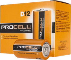 Duracell - Size D, Alkaline, Standard Battery - 1.5 Volts, Flat Terminal, LR20, ANSI, IEC Regulated - Americas Industrial Supply