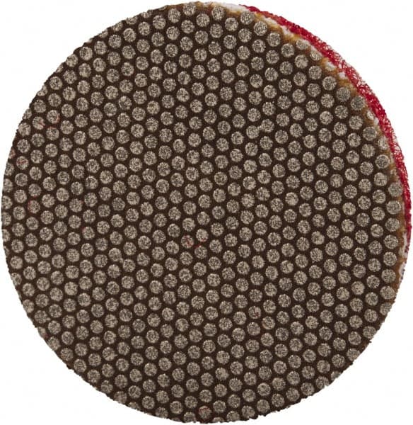 3M - 1" Diam, 200 Grit, Diamond Hook & Loop Disc - Very Fine Grade, Coated, Cloth Backing, Series 6002J - Americas Industrial Supply