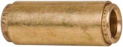 Norgren - 1/2" Outside Diam, Brass Push-to-Connect Tube Union - 150 Max psi, Tube to Tube Connection, Buna O-Ring - Americas Industrial Supply